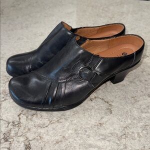 Earth Spirit Classics Emily Shoes Women’s Size 7.5 Heel Black Slip On Dress Clog